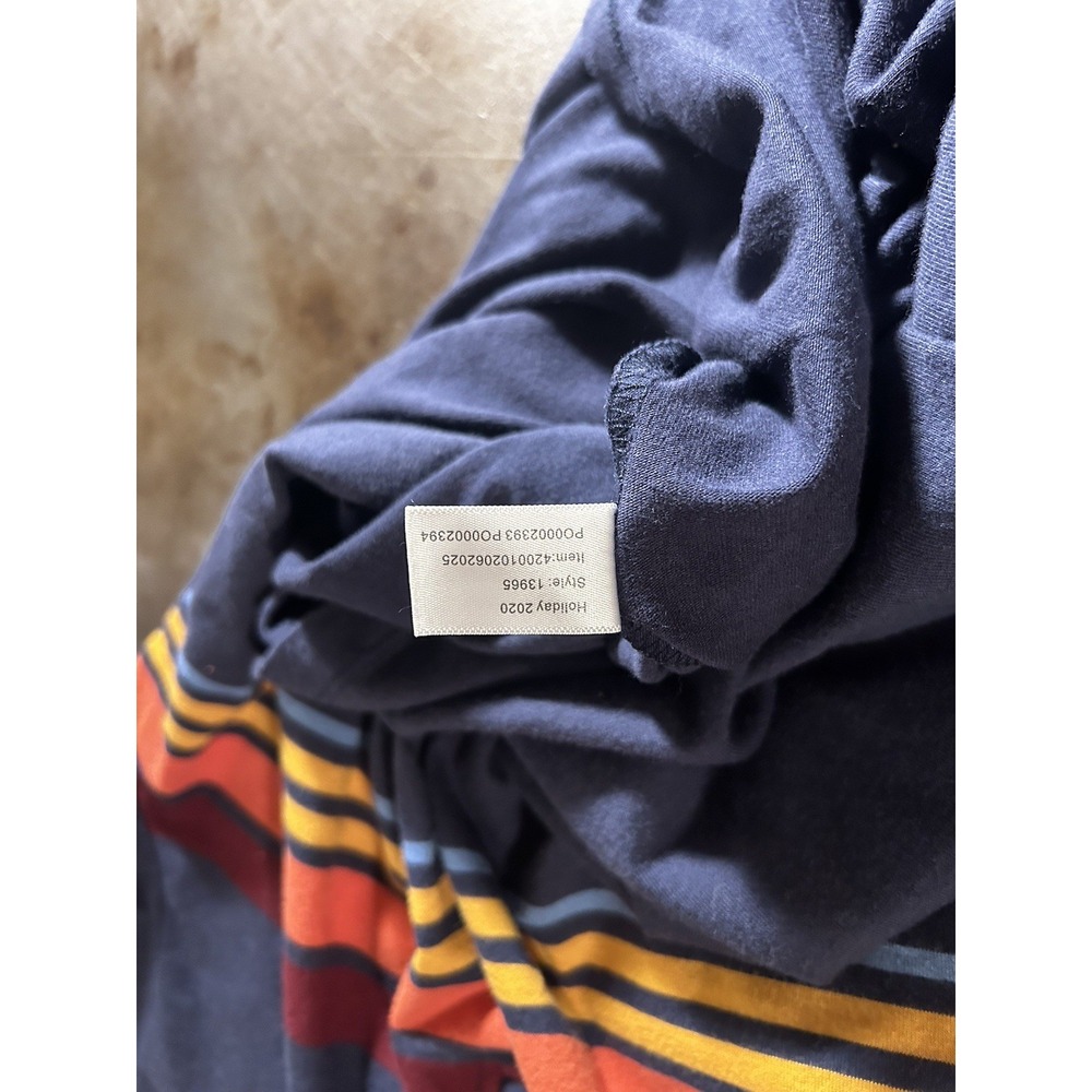 Marine Layer x Lost & Found Collab Mens 1/4 Zip Pullover Rainbow Blue Size Small - Picture 10 of 10